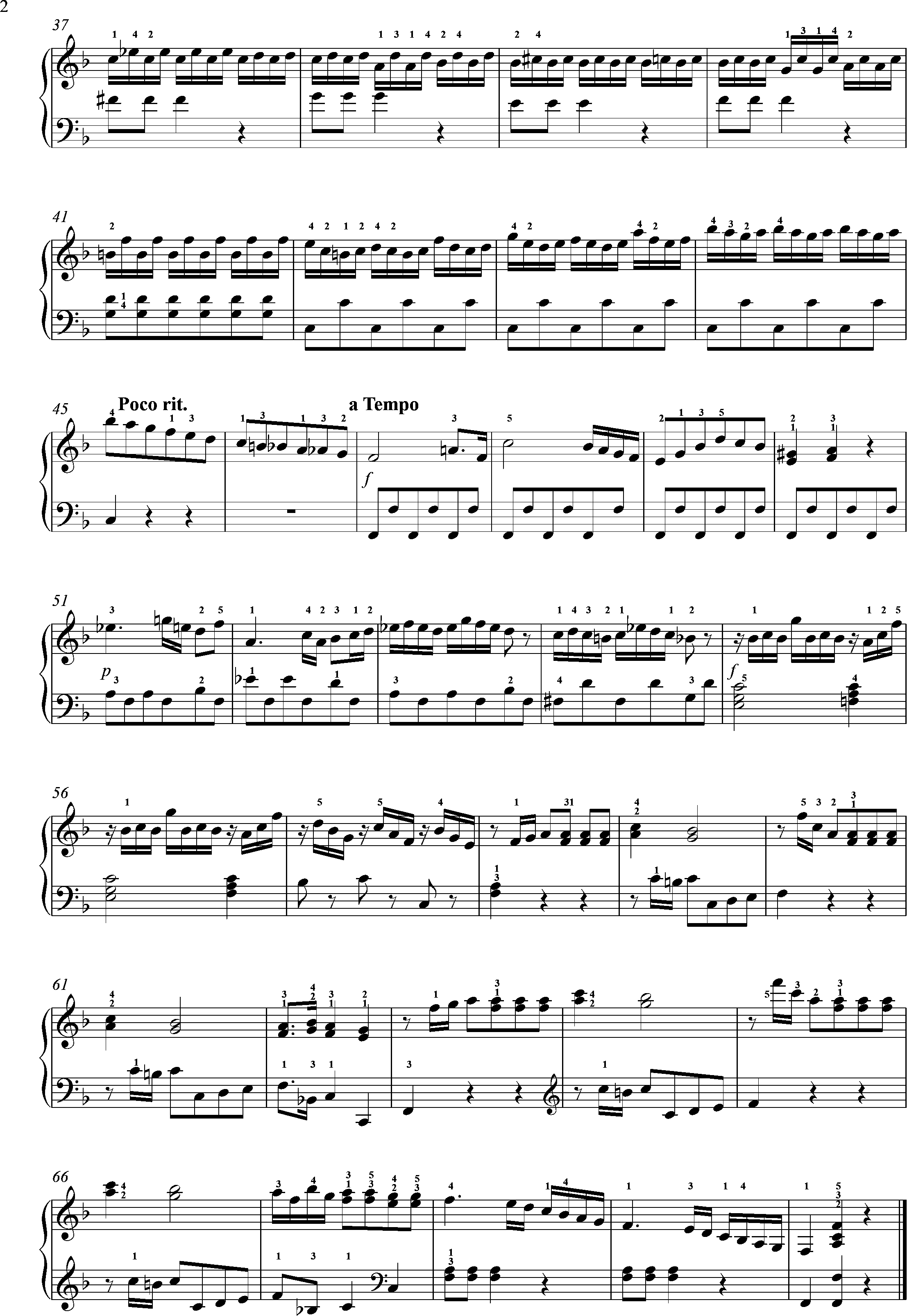 Clementi, op. 36, Sonatine 4-1.Satz, Con spirito, 2seitte